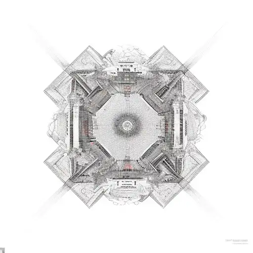  iconic landmarks from each of the client's favorite cities, forming a cohesive design tattoo design idea