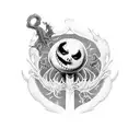 nightmare before Christmas  tattoo design idea