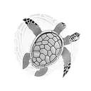 Turtle tattoo design idea