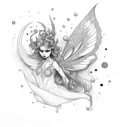 fairy reborn tattoo design idea