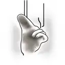 cat paw stencil tattoo design idea