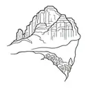 zion national park tattoo design idea