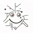 melting smiley face with red X's for eyes tattoo design idea