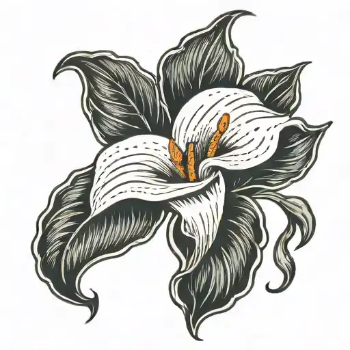 calla lily  tattoo design idea