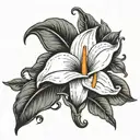 calla lily  tattoo design idea