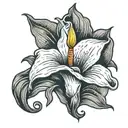 calla lily  tattoo design idea