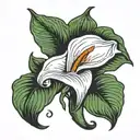 calla lily  tattoo design idea