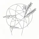 B E N T O N overlapping each other tattoo design idea