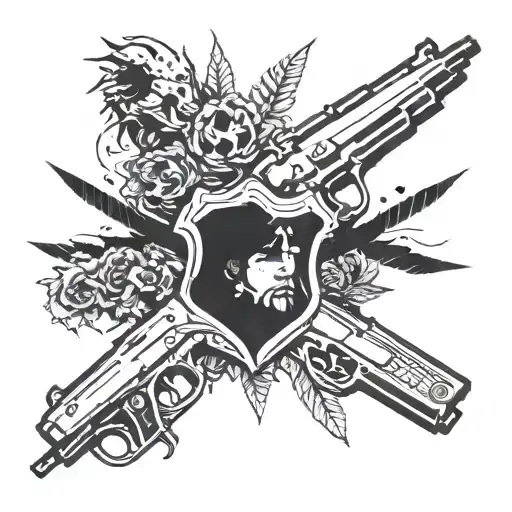 Gunshot suicide boys tattoo design idea