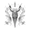 drum skate tattoo design idea