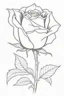 withered rose tattoo design idea