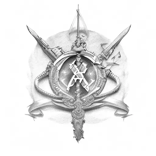 Semper fortis  tattoo design idea