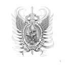 "Semper fortis" tattoo design idea