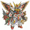 gundam tattoo design idea