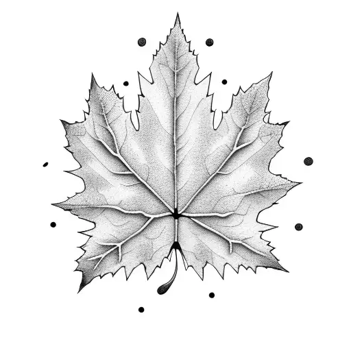 Maple Leaf tattoo design idea