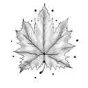 Maple Leaf tattoo design idea