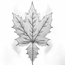 Maple Leaf tattoo design idea