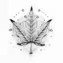 Maple Leaf tattoo design idea