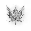 Maple Leaf tattoo design idea