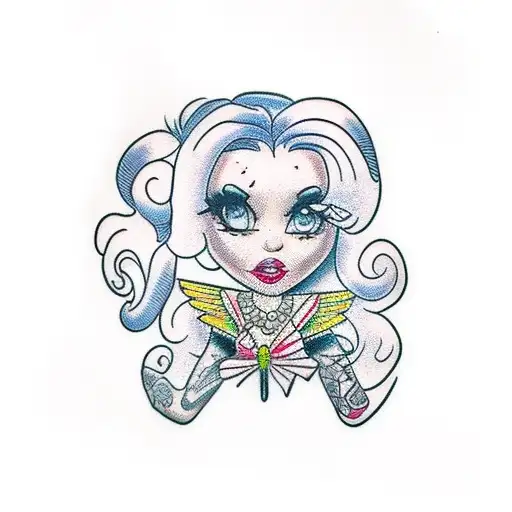 bratz tattoo design idea