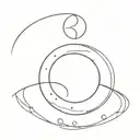 eclipse lunar tattoo design idea