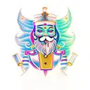 Nutcracker Lisa Frank tattoo design idea