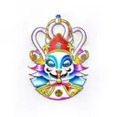 Nutcracker Lisa Frank tattoo design idea
