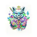Nutcracker Lisa Frank tattoo design idea