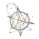 harry potter book star art style tattoo design idea