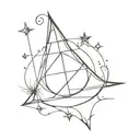 harry potter book star art style tattoo design idea