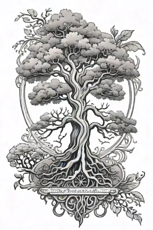 yggdrasil tree tattoo tattoo design idea