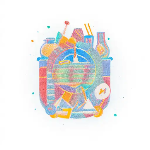 bar tattoo design idea