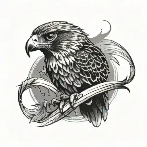 falcon recorder tattoo design idea