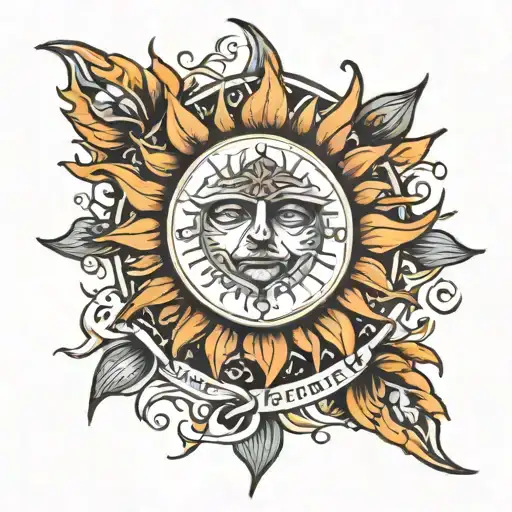 sun to me zach bryan lyrics tattoo design idea