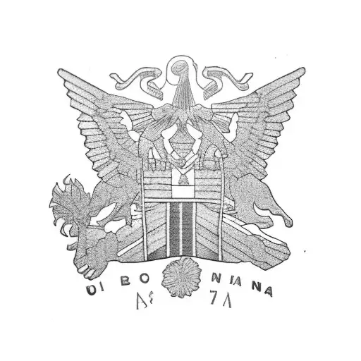 Incorporate the Philippine flag into a detailed map tattoo design idea