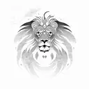 lion with wings tattoo design idea