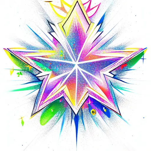 Star tattoo design idea