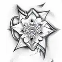 Star tattoo design idea
