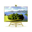 lake scene with space shuttle tattoo design idea