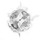 flip and twist your reality  tattoo design idea