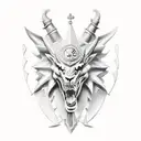 Saint George tattoo design idea