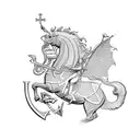 Saint George tattoo design idea