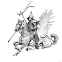 Saint George tattoo design idea