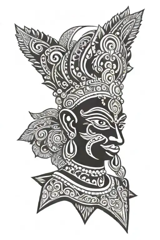 Murugan Vel tattoo design idea