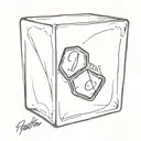 ice cubes with writing futi, nu futi, vremea pulii trece tattoo design idea