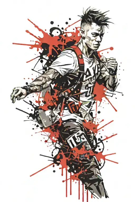 hooligan culture and ultras  tattoo design idea