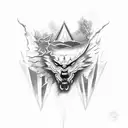 surrender to the storm tattoo design idea