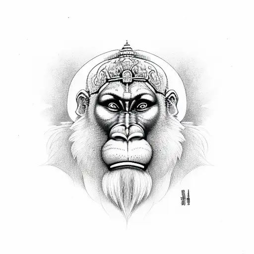 hanuman dangeres tattoo design idea