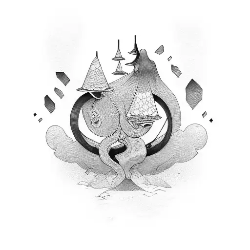 husband and 2kids tattoo design idea