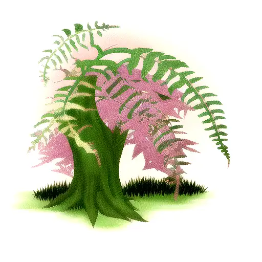 Fern Tree tattoo design idea